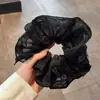 Nuevo Diseño Coreano de Nicho Hecho a Mano Encaje Plisado Encaje Banda para el Cabello Doble Capa Intestino Grande para el Cabello Accesorios para el Cabello