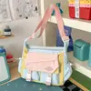 Bolsa transversal pequena de marca da moda masculina bolsa mensageira clássica versátil estudante universitário bolsa de ombro casual japonesa bolsa de ombro única do Instagram