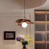 Lámpara de araña de ratán estilo retro francés para dormitorio, mesa de comedor japonesa, lámpara de estudio, balcón, escaleras, casa de familia.