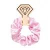 Diadema de Scrunchie de Color Sólido Brillante Satinado para Recoger la Cola de Caballo, Anillo para el Cabello con Forma de Intestino de Cerdo, Set