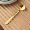 Cuchara para Condimentar Acero Inoxidable 304 Cuchara para Condimentar Doméstica tamaño pequeño Glutamato Monosódico Cuchara para Sal Exquisita Cuchara para Postre de Café Cuchara Redonda Pequeña