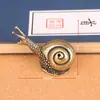 Ornamentos de Caracol de Latão Puro Sólido para Mesa de Escritório Acessórios de Animal de Estimação de Chá de Bronze Artesanato Presentes Peças de Mão