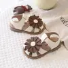 Sandálias de Flor Girassol para Meninas 2026 Verão Novo Versátil Sapatos de Princesa Estilo Coreano Para Meninas Pequenas Versátil Sapatos de Praia