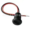 Conector hembra impermeable TYPE-C2P con cables de soldadura, tipo redondo moldeado por inyección con terminales de cable, interfaz de carga dedicada para dispositivos electrónicos 2P