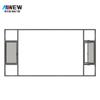 Ventana de Aluminio de Aleación de Foshan con Rotura de Puente Térmico Ventana Batiente para Dormitorio Sala de Estar Aislamiento Acústico Ventana de Piso a Techo Puertas y Ventanas para Balcón de Casa