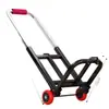 Carro de mano plegable pequeño para uso doméstico, para transportar mercancías, compras, compras de comestibles, montar puestos, carro de equipaje ligero y portátil