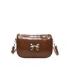 Bolso de Mujer 2024 Otoño e Invierno Nueva Moda Lazo Hombro Bandolera Diseño Nicho Bolso Concha Vintage de Hule