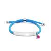 Pulsera multicolor transfronteriza de Europa y Estados Unidos material en bruto en stock púrpura polvo accesorios de diamantes grabado regalo pulsera de acero inoxidable