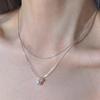 Exquisito Collar de Bolas de Perla de Doble Capa para Mujer, Sencillo y Versátil, Elegante y con Estilo, Nueva Cadena para Clavícula, Cadena de Cuello de Moda de Celebridad de Internet