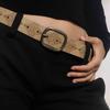 Vintage Brown Feminino Nova Moda Couro De Vaca All-match Spice Girls Simples Cinto Alto Jeans Cinto