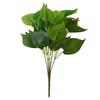 Rabanete Verde Folhas de Planta Simulada Decoração de Vaso Vários Acessórios de Parede de Planta Verde Artificial Externa Folhas de Monstera Atacado