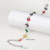 Pulsera de Ojo de Color Bohemio Pulsera de Ojo de Demonio Moda para Mujer Personalidad Retro Transfronteriza Nuevos Accesorios de Acero de Titanio