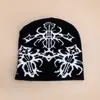 Nuevo patrón gorro de punto estilo europeo y americano de nicho para hombres y mujeres cálido personalidad hip-hop rap gorro pullover para exteriores venta al por mayor