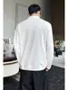 Coleção Outono 2026: Camisa polo oversized estilo Hong Kong com design de manga longa e gola grande, tamanhos M-5X, HT26933-Extra P26