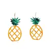 Xiyinhe Temu Diseño Caliente Transfronterizo Pendientes de Frutas de Playa Piña Naranja Caqui Uva Melocotón Pendientes