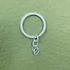 Llavero de color 30mm anillo plano pintado con anillo cerrado accesorios de joyería anillo plano para llaves con cadena accesorios hechos a mano