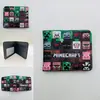 Carteira Dobrável Curta do Jogo Minecraft Steve Creeper Personalizada Criativa em Couro PU Carteira Masculina e Feminina
