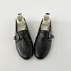 Sapatos de couro marrons retrô de sola grossa para mulheres, nova coleção de outono 2026, perfeitos com vestidos, estilo britânico, que aumentam a altura, mocassins versáteis