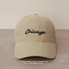 Gorra de Béisbol Nueva para Otoño e Invierno para Hombres y Mujeres, Bordado de Letras Estilo Coreano, Ensanchada y Profundizada, Gorra Suave para Adelgazar el Rostro, Moderna