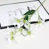 8 Lirios Artificiales Pequeños, Flores Artificiales de Alta Calidad para Decoración de Bodas, Decoración de Alto Nivel para Sala de Estar y Hogar