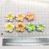 Parche de resina de flor de plumeria y bauhinia lindo y colorido material de pegamento en crema para accesorio de cabeza DIY, pasador, funda de teléfono móvil