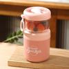 Taza de ensalada Ins, taza de fruta para picnic, taza de cuchara de doble capa, taza de desayuno portátil para trabajadores de oficina, taza de sopa para estudiantes, taza de leche