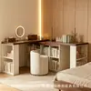 Tocador multifuncional, escritorio de esquina, estantería y escritorio doble de madera maciza para computadora - una pieza versátil para el dormitorio, adecuada para uso doméstico y estudio