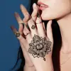 Transfronterizo Haina Nueva Devolver Flor de Dedo Tatuaje Pegatina Sentido Avanzado Personalidad Mandala Tatuaje Temporal Pegatina
