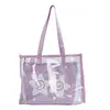 Bolso Transparente de Moda para Mujer 2026 Nuevo Verano Casual Bolso de Gelatina para Playa Bolso de Hombro Sencillo para el Trabajo Bolso Tote