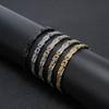 Pulsera de oro para hombre con patrón de serpiente creativo de personalidad europea y americana al por mayor, pulsera de energía magnética de acero inoxidable