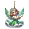 Pendente Decorativo de Menina Anjo Fofa de Natal de Novo Produto Transfronteiriço Pingente de Árvore de Natal Boneca Anjo Pingente de Carro