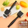 Ablandador de Carne Transfronterizo Martillo Multifuncional para Bistec Ablandador Doméstico Acero Inoxidable Martillo de Carne de Doble Cara Aguja para Carne Herramienta de Cocina