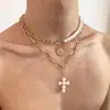 Collares transfronterizos de estilo punk de alta resistencia para hombres y mujeres, estilo gótico de subcultura, cadenas para la clavícula y collares de personalidad de nicho de moda