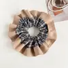 Goma para el pelo tipo scrunchie de estilo coreano, con retazos y bloques de color a cuadros, de alta elasticidad para coletas, suave con el cabello, accesorio para el cabello