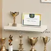 Estante de exhibición de pared de honor, estante recto de montaje en pared, estante de empresa para exhibir trofeos, certificados, medallas, estante de almacenamiento de montaje en pared