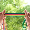 Bandas de Goma de Colores para Saltar la Cuerda, Alta Elasticidad, Duraderas, Nostálgicas para los Nacidos en los Años 80, Adecuadas para Niños y Estudiantes de Primaria para Jugar al Aire Libre