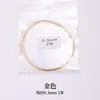 Fio de Aço Inoxidável de 2m para Enfiamento de Pérolas, Fio de Aço para Colares e Pulseiras Artesanais DIY, Fio Dourado que Preserva a Cor, Fio Macio