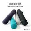 Presiona para inflar la almohada larga y cilíndrica; esta almohada cilíndrica, larga y de peluche es portátil y adecuada para viajar, y se puede usar para descansar mientras se está acostado boca abajo
