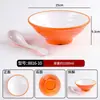 Tazón Roscado de Melamina para Fideos Especial para Restaurante de Fideos Tazón para Ramen Sopa de Fideos con Carne Tazón para Fideos Tazón Grande para Mala Tang Luosifen Uso Comercial