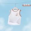 Colete de bebê verão fino algodão puro top de bebê respirável meninos e meninas proteção de barriga íntima sem mangas fundo tipo sling