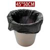 Sacos de Lixo Pretos para Hospitais, Hotéis, Cozinhas, Catering, Limpeza, Espessados, Grande Capacidade, Estilo Boca Reta, Uso Doméstico