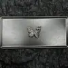 Moda Tendência Nicho Brilhante Diamante Totalmente Diamante Borboleta Fivela de Sapato DIY Acessório para Tamanco Flor de Sapato Borboleta Preta