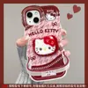 Boneca Gato Kt Recheada Adequada para Capa de Celular Apple 17Air Iphone15Promax Suporte Duplo 16 Fofo 14