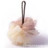 Fabricantes de origen 50g bola de baño de dos colores Flor de baño una gran cantidad de punto grande flor de baño de espuma lisa bola de baño