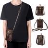 TEMU Transfronterizo Medieval Retro PU Industria Pesada Bolso Dumpling Nicho Original para Mujer de Un Hombro Cruzado Monedero Móvil para Monedas