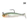 Isca Artificial Transfronteiriça 6cm 6g Herring Cauda em T Isca Biônica Anzol Único Cauda em T Peixe de Chumbo Pvc Submersível Isca Macia Atacado