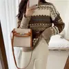 Suéter para Mujer Otoño Invierno Nuevo Holgado Vintage Pulóver Estilo Perezoso Japonés Versión Coreana Manga Larga Prendas de Punto Abrigo para Mujer