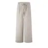Calça comprida xadrez bolha retrô americana, novo estilo de verão, versátil, modeladora, xadrez, color-blocking, pantalona solta de comprimento total