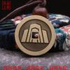 Latón Cobre Dinero Fushou Mianlong Moneda Antigua Fabricación Área Escénica Templo Moneda de Circulación Fabricación de Ficha