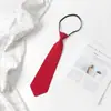 Gravata Borboleta DK Homens e Mulheres Casal Estudantes Estilo Universitário Pessoas Preguiçosas Nó de Zíper Grátis Escola para Camisa JK Cor Sólida Tendência